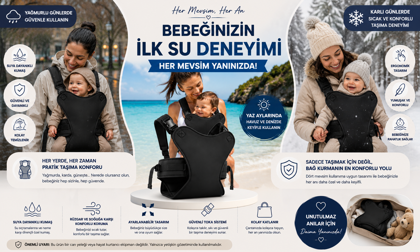 Bebek Suya Alıştırma Aparatı | İlk Su Deneyimi İçin